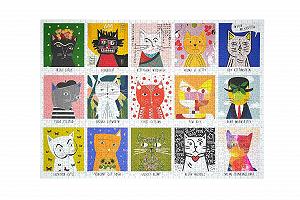 Пазл Happily Puzzles Art Cats 1000 деталей synthetic.ua - Фото 1