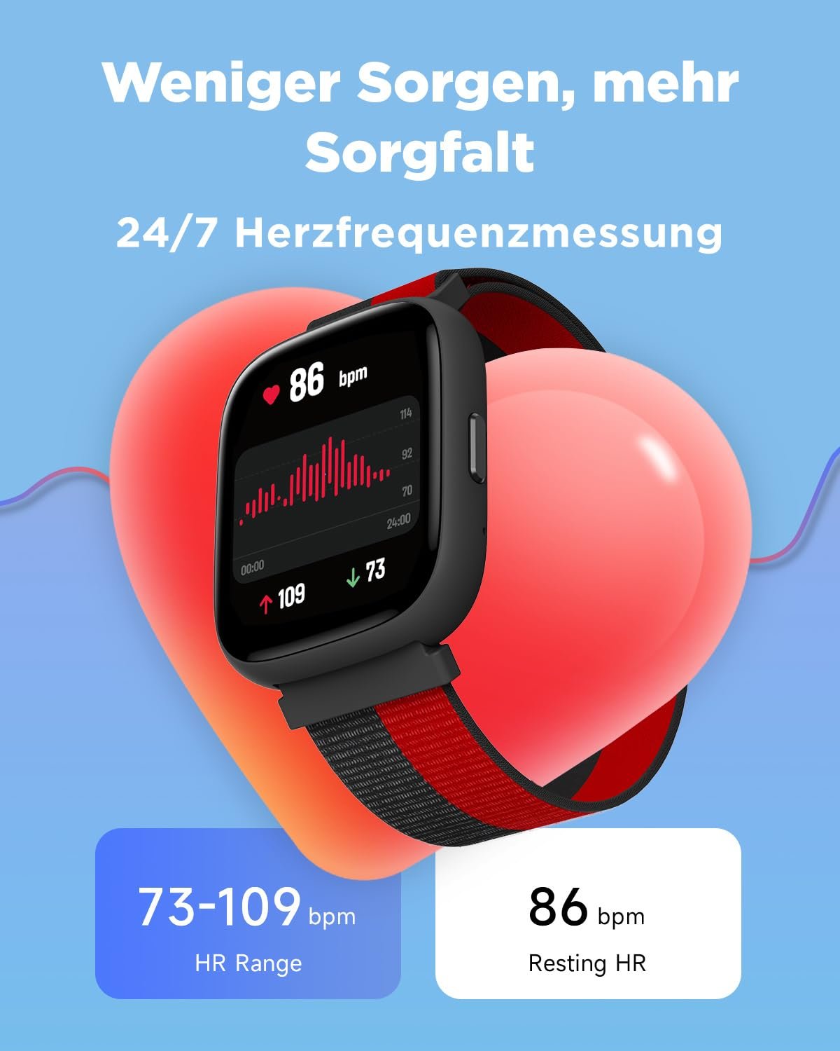Смарт-годинник BIGGERFIVE Дитячий, 1.8 дюйма, крокомір, 24/7 пульс, IP68 водонепроникний, монітор сну, будильник, 5 головоломок з додатком/без додатку, фітнес-трекер для дівчаток, хлопчиків, підлітків 5-16 років, фото №5