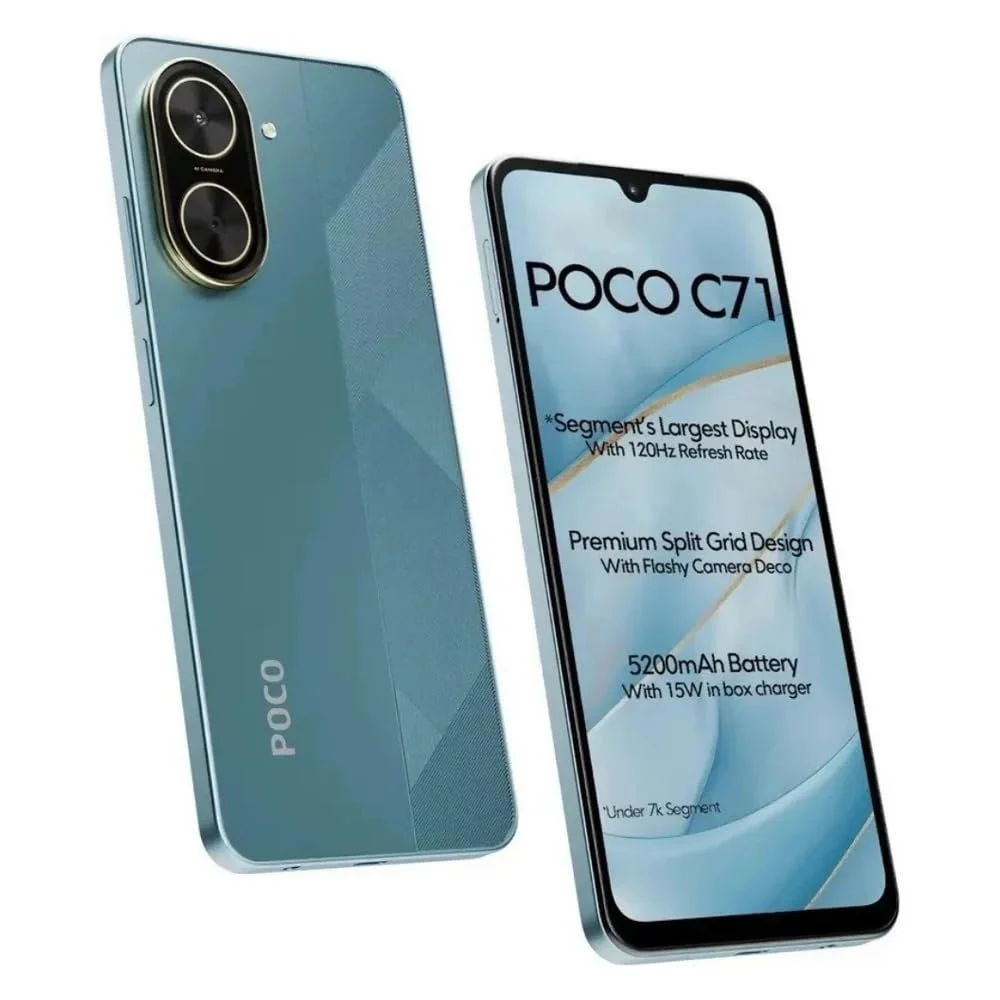 Смартфон Xiaomi Poco C71 128GB/4GB Dual SIM, Blue, фото №3