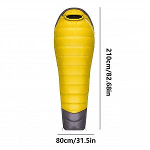 Спальный мешок Ultralight Compact Mummy Зимний Пуховый Серый synthetic.ua - Фото 1