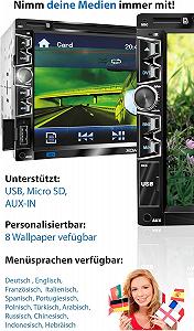 Автомагнітола XOMAX XM-2D6907 / 6.9" / Сенсорна / Bluetooth / USB / AUX / CD / DVD / SD slot / 2DIN synthetic.ua - Фото 1