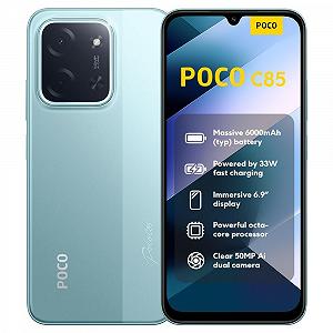 Смартфон 6.9" XIAOMI Poco C85 6/128Gb 4G 2-SIM NFC 50/8Мп 8 ядер Android 15 Green - Фото 1