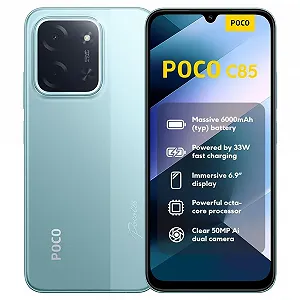 Смартфон XIAOMI Poco C85 6/128 ГБ 6.9 дюйма 120 Гц MediaTek Helio G81-Ultra 50 Мп 6000 мАг Green (Без зарядного пристрою) - Фото 1