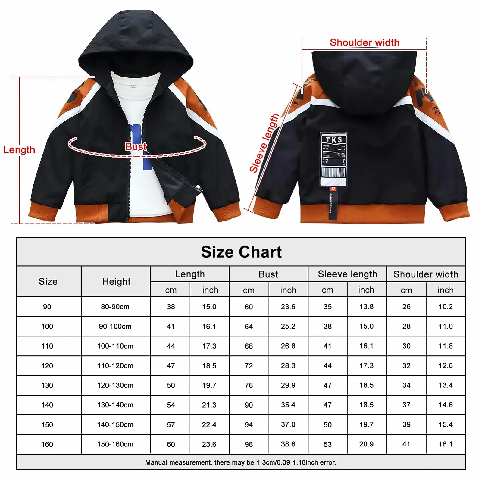 Перехідна дитяча куртка з капюшоном L SERVER, вітровка, модний тренч, фото №4