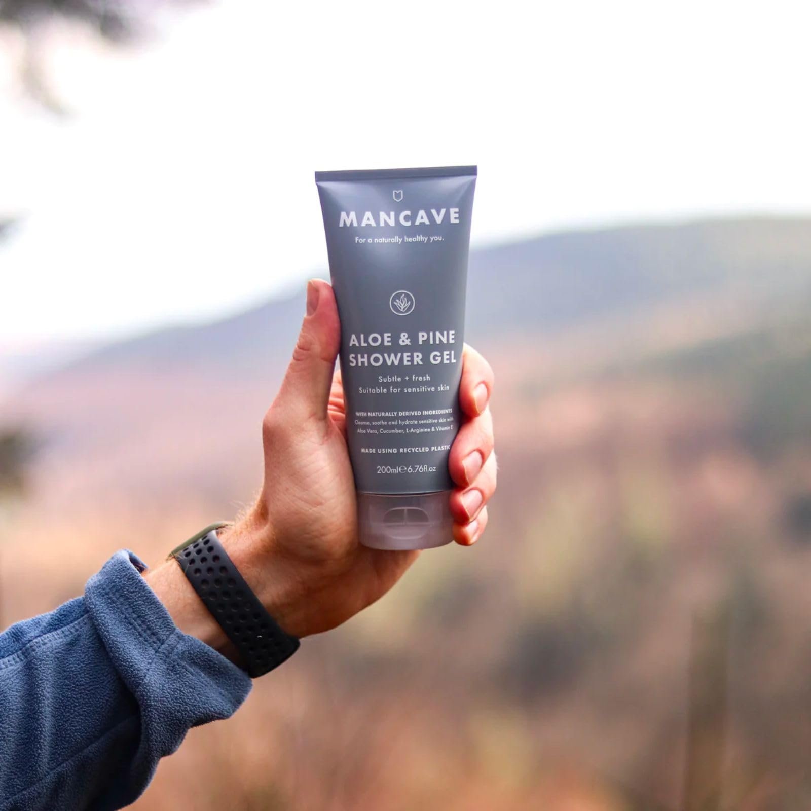 Гель для душу ManCave Aloe and Pine для чутливої шкіри, 200 мл, фото №3