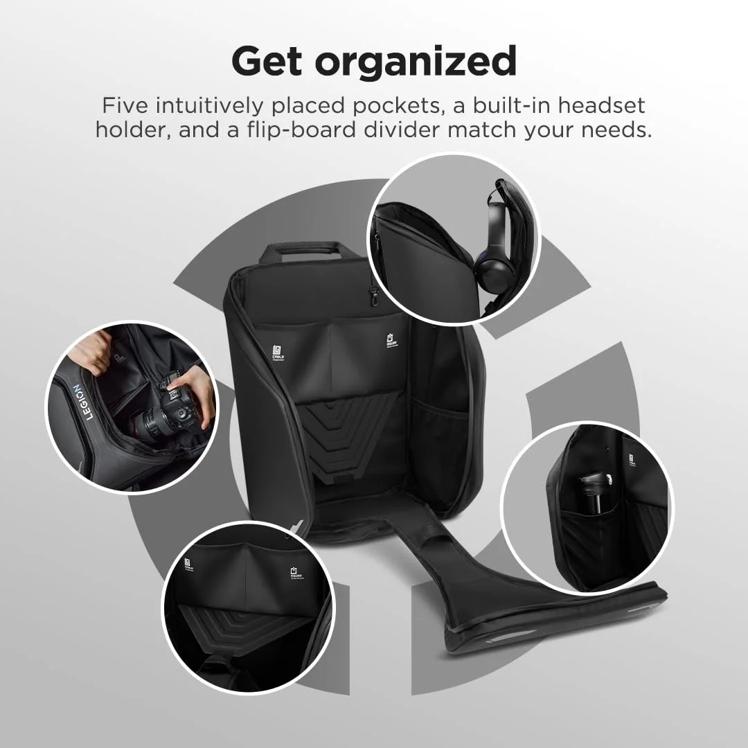 Рюкзак для ноутбука Lenovo Legion GB900 16" Armoured Gaming Черный, фото №3 Рюкзак для ноутбука Lenovo Legion GB900 16" Armoured Gaming Черный, фото №3