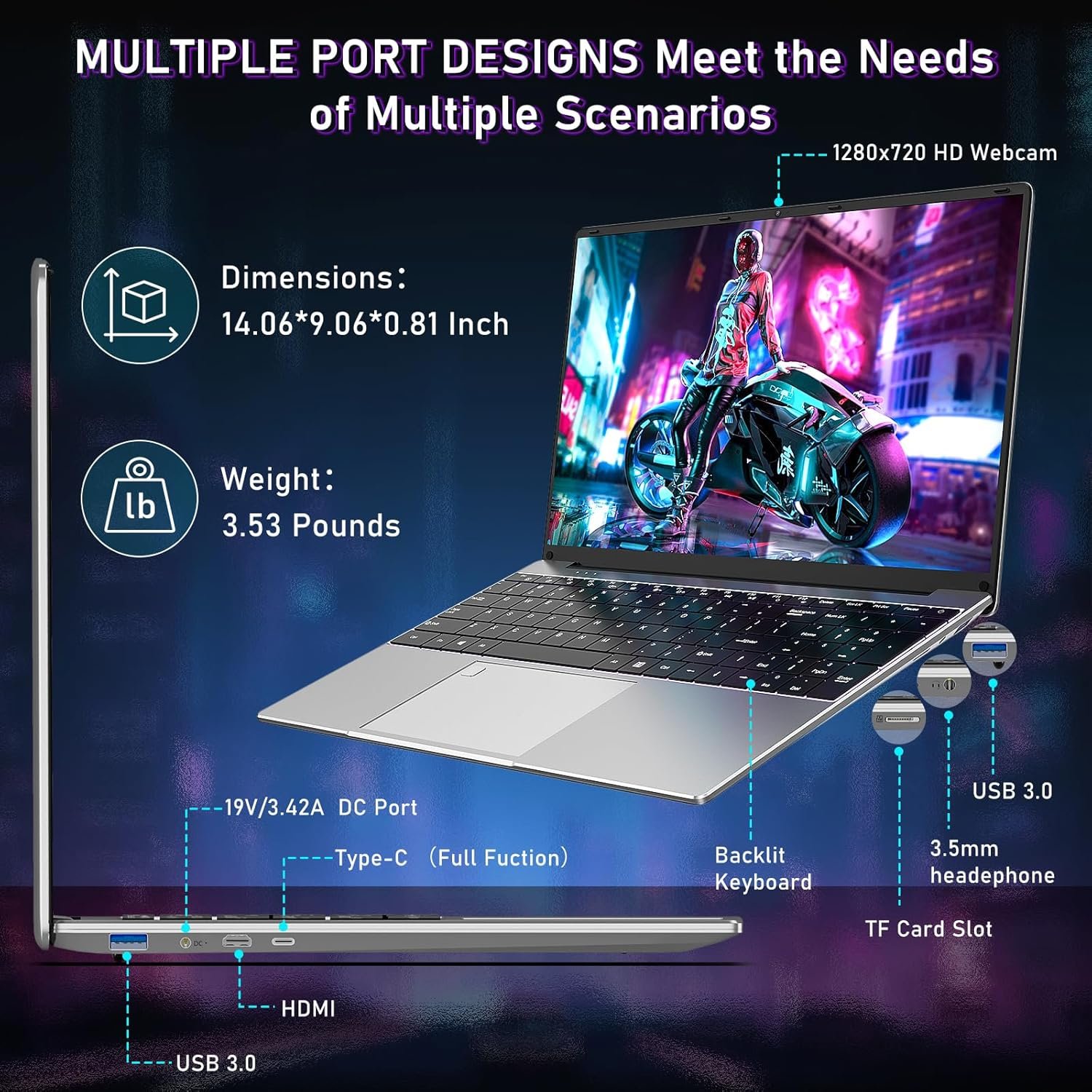 Ноутбук 15.6" NIAKUN LAITMIN-G5 AMD Ryzen 7 5700U RAM 16GB SSD 1TB Win11 (UKR), фото №5
