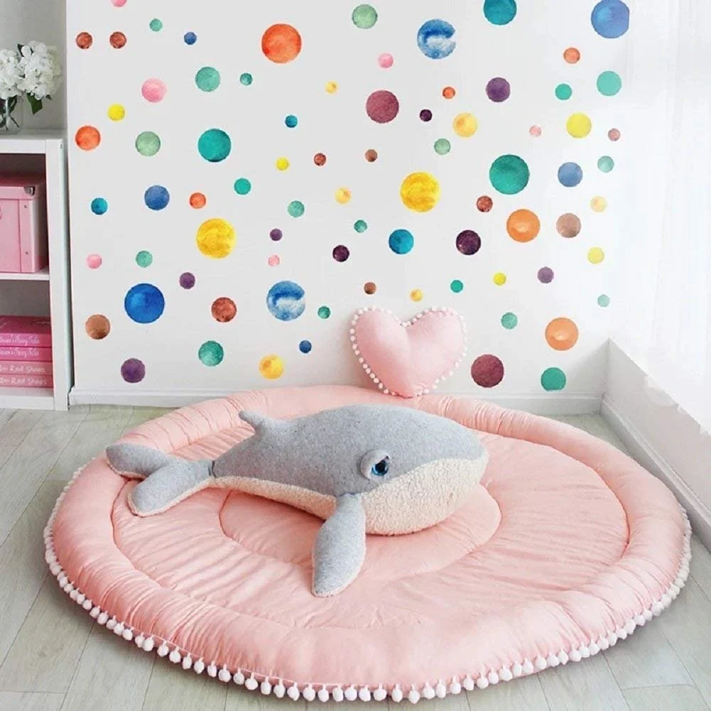 Набір наклейок на стіну WandSticker4U Кольорові кола Сонце Місяць Зірки Точки, фото №6