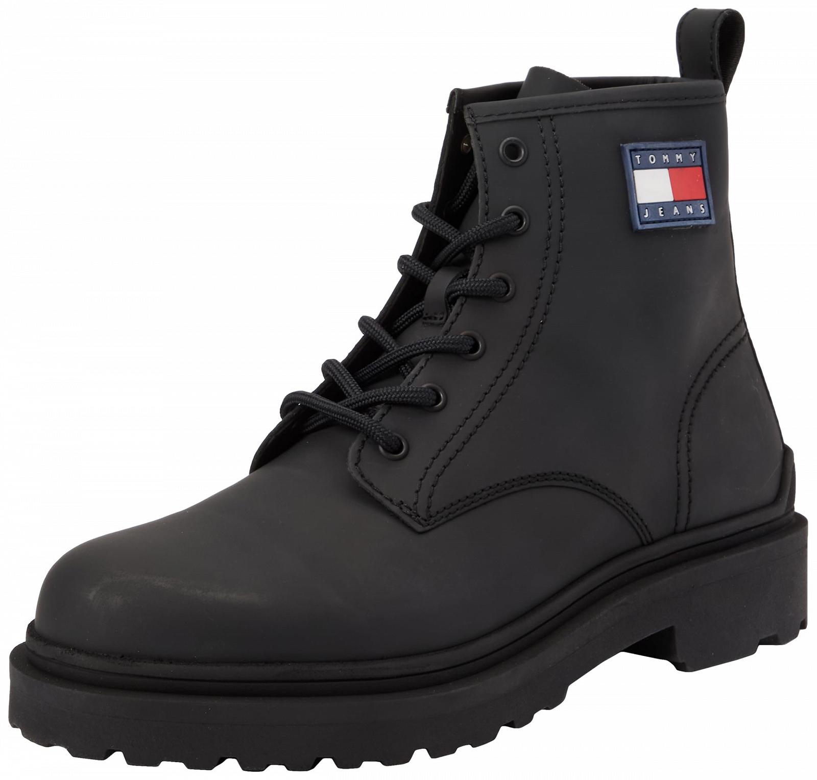Мужские Ботинки Tommy Jeans Low Boot Кожаные На Шнуровке, фото №1