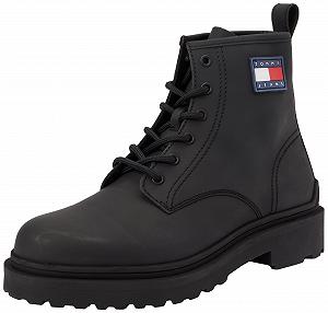 Чоловічі Черевики Tommy Jeans Low Boot Шкіряні На Шнурівці - Фото 1