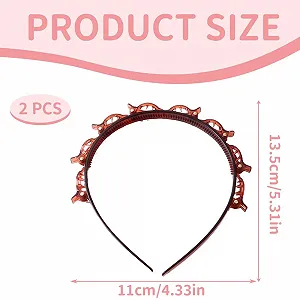 Обруч для волос с челкой и шпильками synthetic.ua - Фото 1