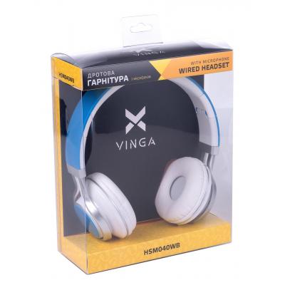 Наушники Vinga HSM040 White/Blue HSM040WB, фото №7 Наушники Vinga HSM040 White/Blue HSM040WB, фото №7