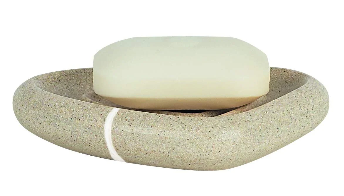 Набор для ванной комнаты Spirella Etna с керамики, 5 предметов Дозатор для мыла, Ёршик для унитаза, Мыльница, Контейнер для хранения и Стакан для зубных щеток Песочно-бежевый камень, фото №4 Набор для ванной комнаты Spirella Etna с керамики, 5 предметов Дозатор для мыла, Ёршик для унитаза, Мыльница, Контейнер для хранения и Стакан для зубных щеток Песочно-бежевый камень, фото №4