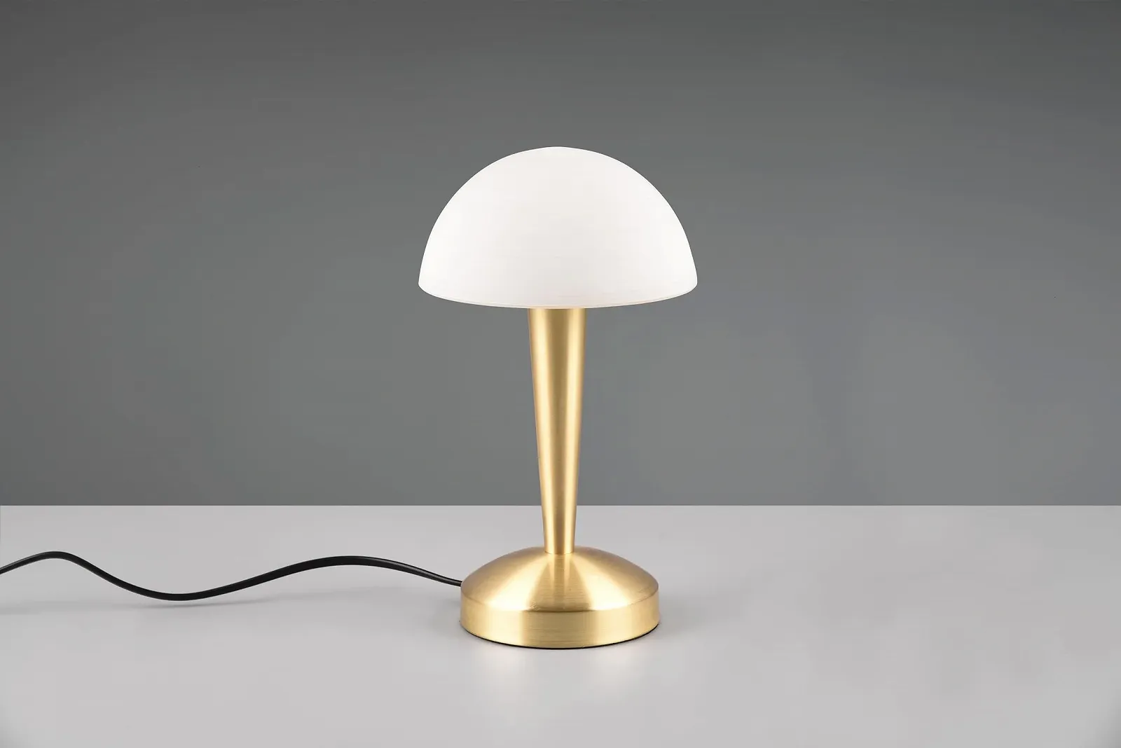 Настільна лампа Reality Leuchten Canaria R59561108 Матова латунь Матове біле скло 4.9 Вт LED E14 Сенсорна Латунь/Білий, фото №2