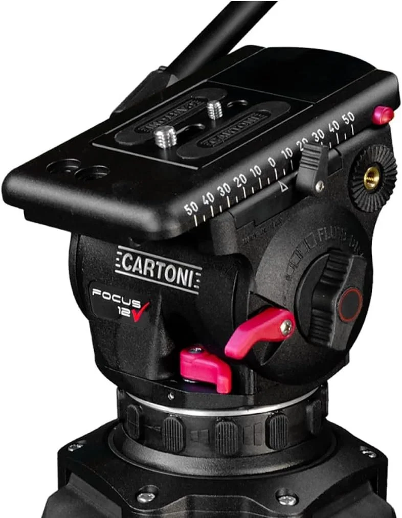 Головка для штативу CARTONI FOCUS 12 (HF1200) Чорний, фото №4 Головка для штативу CARTONI FOCUS 12 (HF1200) Чорний, фото №4