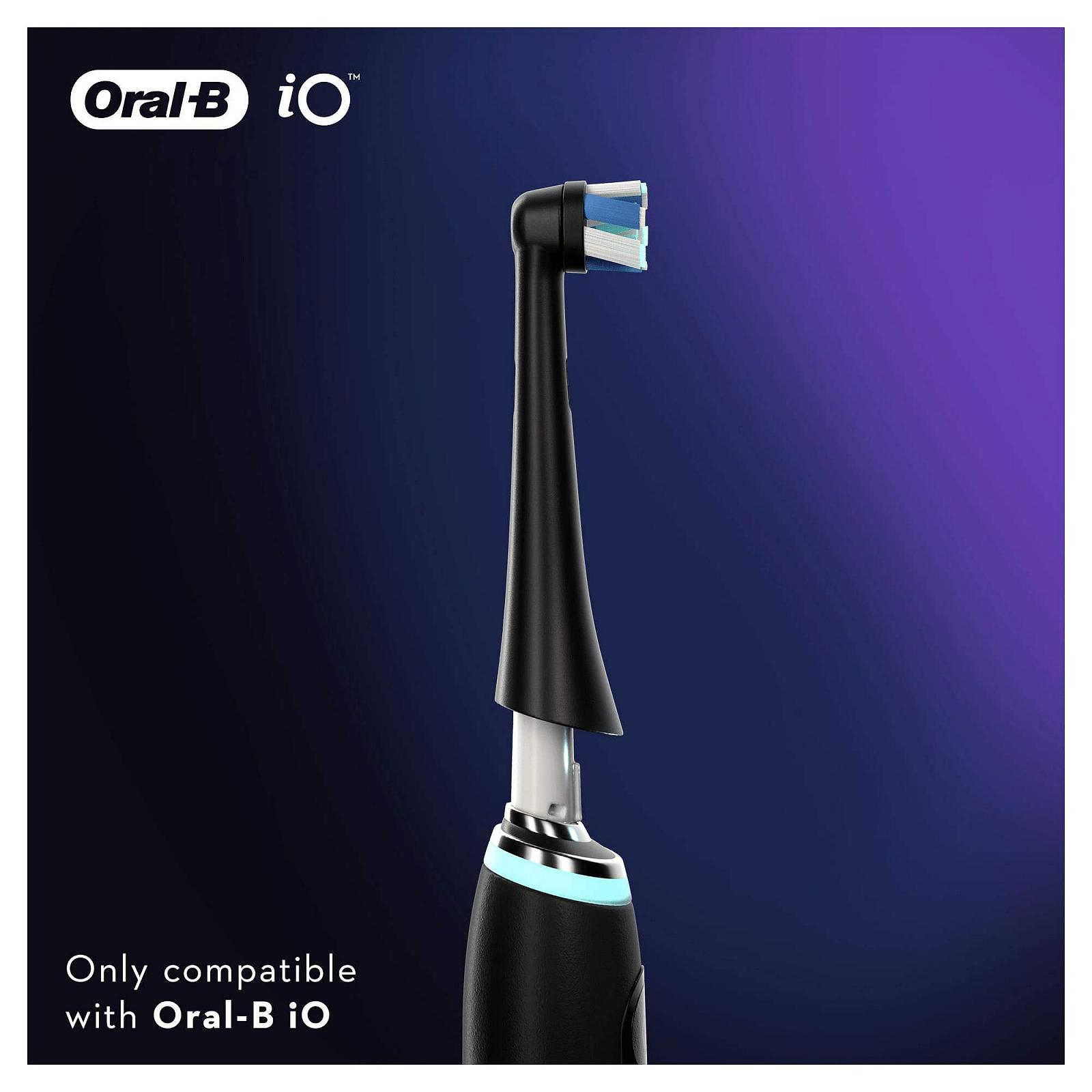 Электрическая зубная щетка Oral-B iO Series 6 Plus Edition, черная + насадки iO Ultimate Cleaning, 4 шт., фото №6