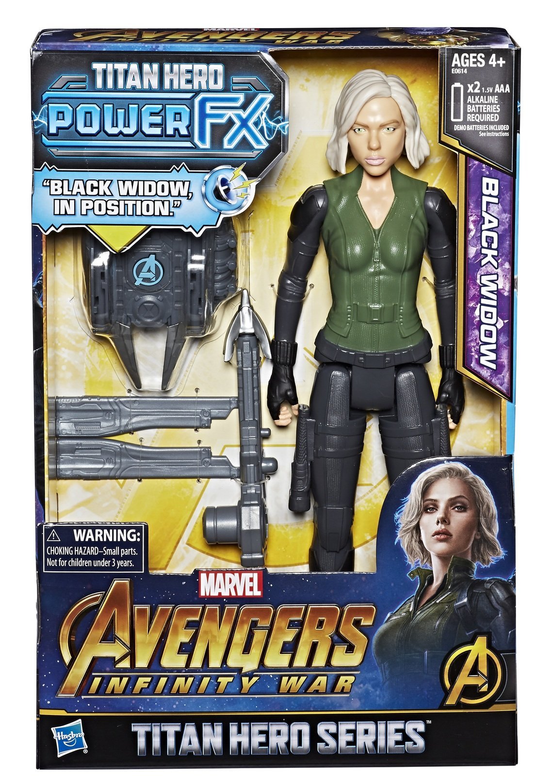 Фигурка Черная Вдова Marvel Hasbro Avengers Infinity War Titan Heroes 30 см со звуковым эффектом, фото №4
