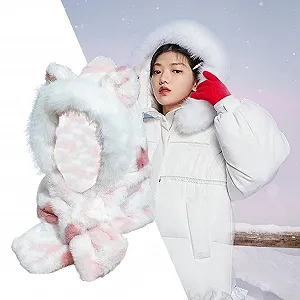 Зимняя шапка с капюшоном Salyeeluly Cute Animal, мягкая synthetic.ua - Фото 1