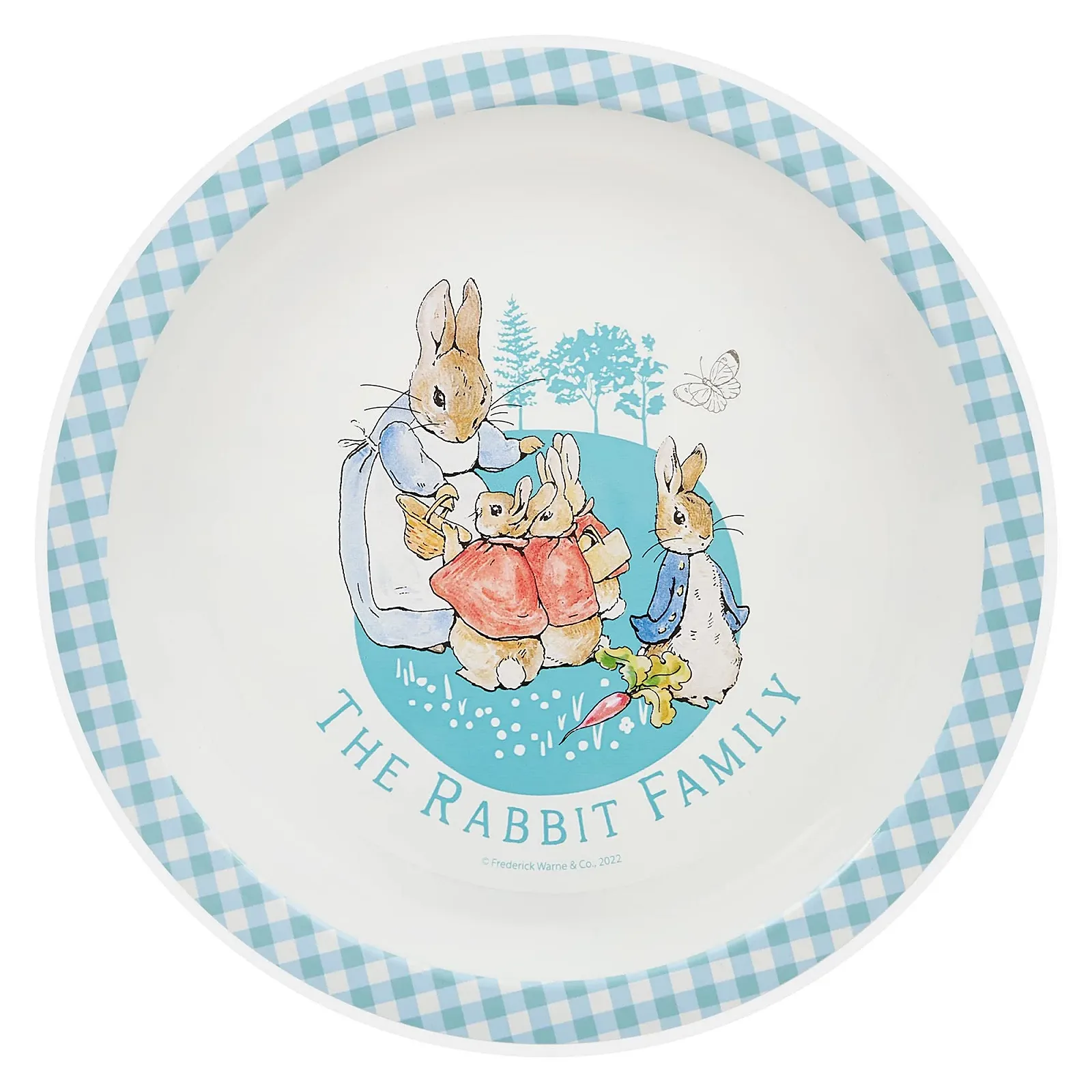 Набор детской посуды Peter Rabbit 3 предмета, многоразовые, сине-белый, фото №3