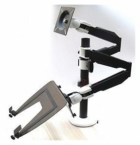 Держатель для ноутбука 10 - 15.6 дюймов и монитора 10 - 27 дюймов Двойная стойка - Фото 1