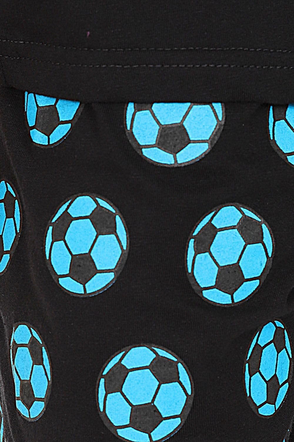 Комплект пижамы The PyjamaFactory Хлопок Eat Sleep Football Repeat для мальчиков, с шортами, унисекс, фото №4