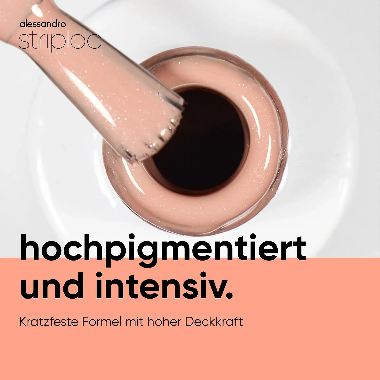 Гель-лак alessandro Striplac Sinful Glow Shimmer Taupe, 6.5 мл, фото №3