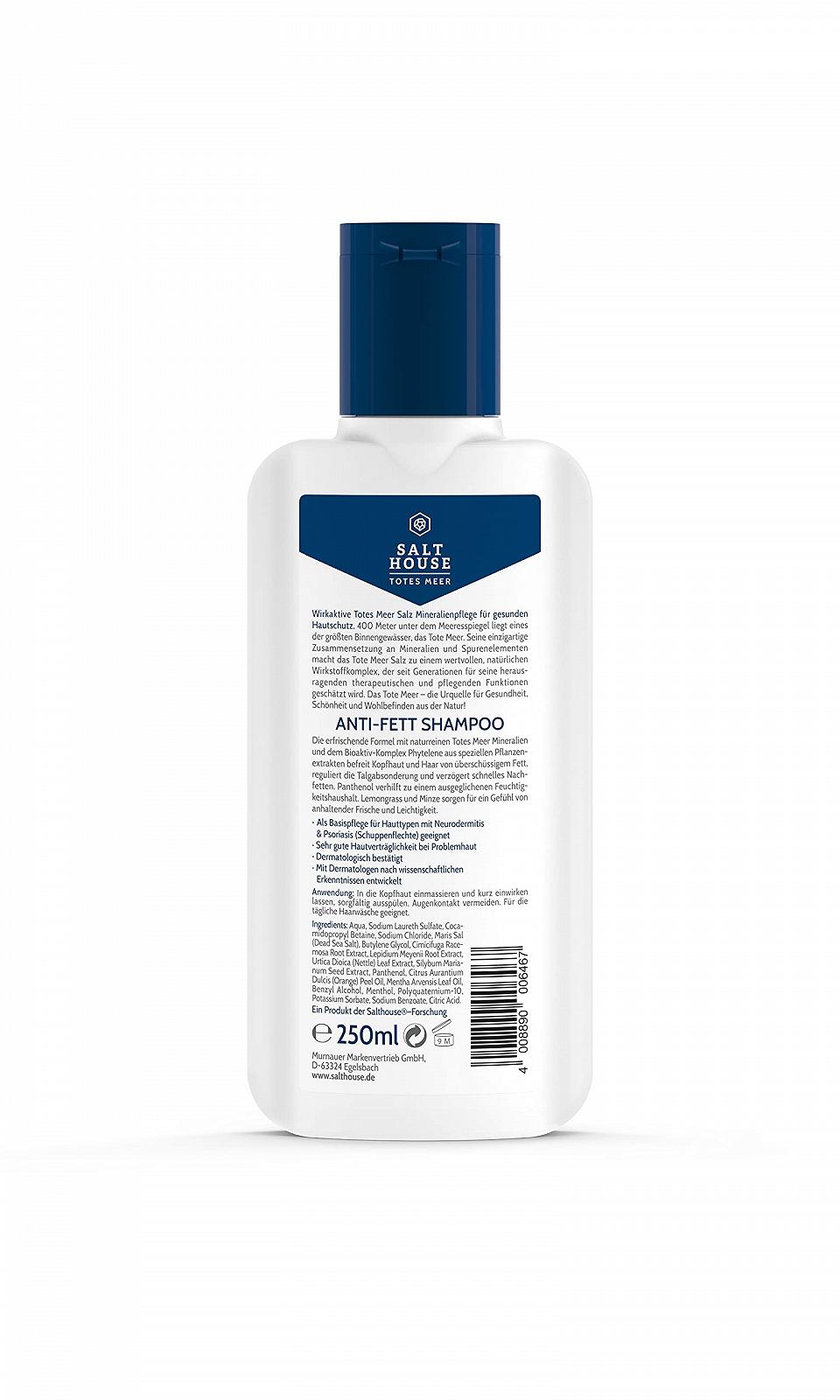 Шампунь Salthouse Dead Sea Therapy Anti-Grease 6 x 250 мл, фото №2