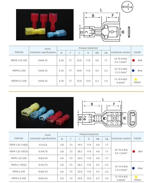 Набор соединительных кабельных наконечников с изоляцией типа мама папа PWR 200 шт, фото №4 Набор соединительных кабельных наконечников с изоляцией типа мама папа PWR 200 шт, фото №4