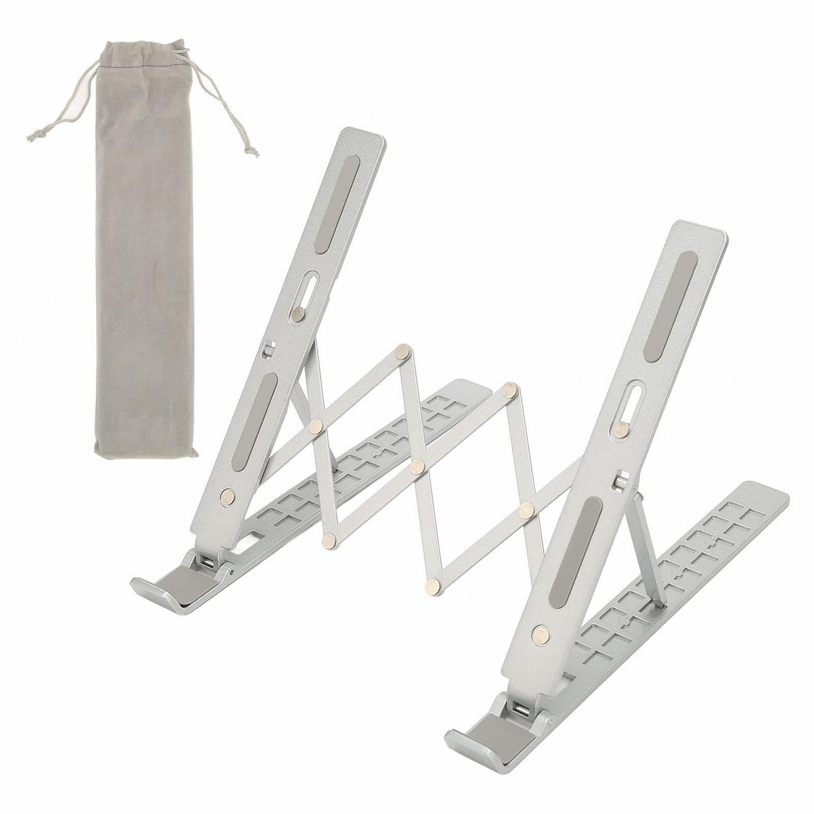 Подставка для ноутбука Jectse регулируемая теплоотдача алюминиевый сплав для офиса дома школы, фото №5