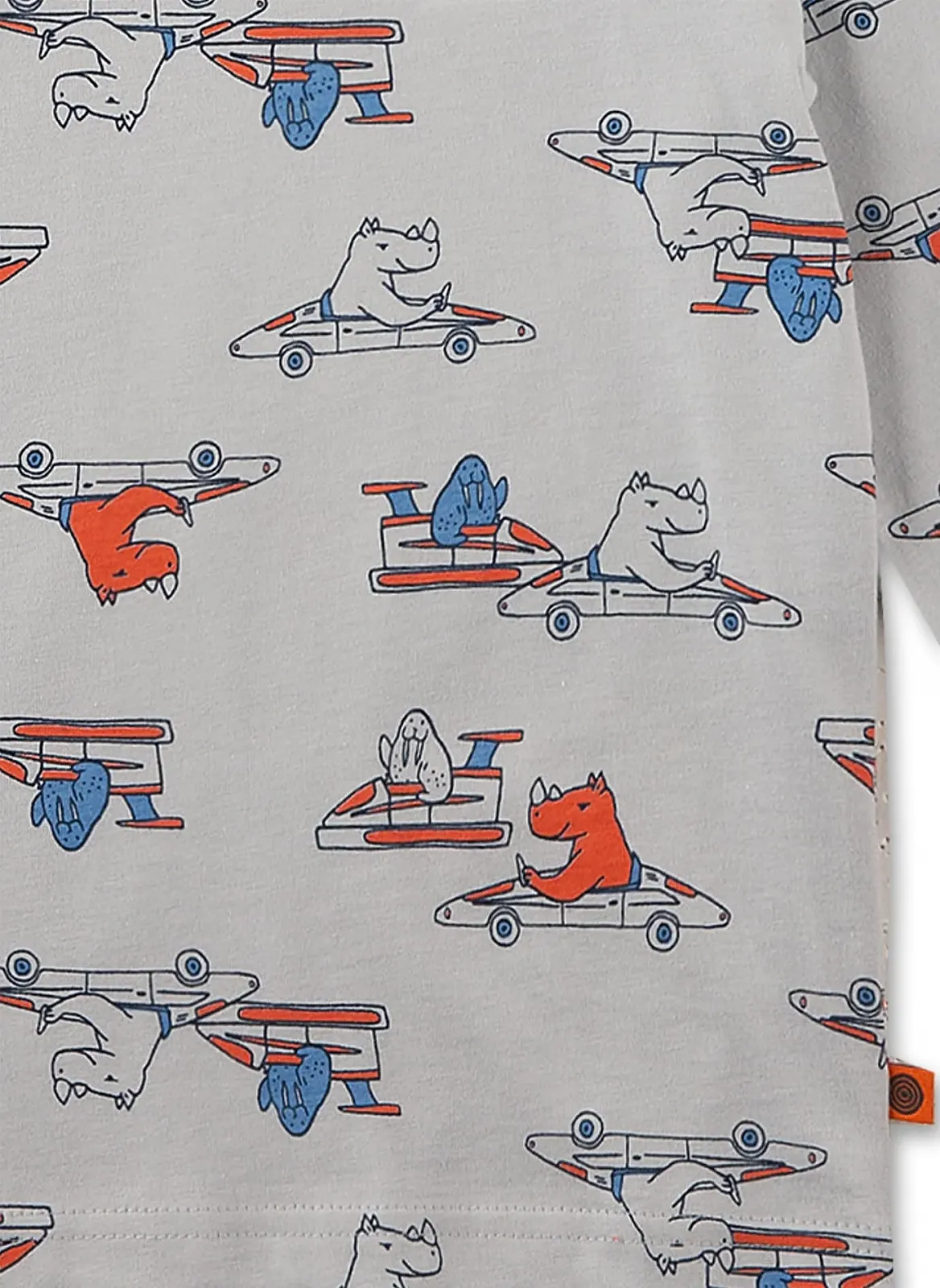 Піжама Sanetta для хлопчиків Довга Світло-сірий, фото №3