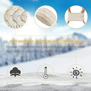 Вязаная зимняя повязка на голову Wool Cable цена на synthetic.ua - Фото 1 Вязаная зимняя повязка на голову Wool Cable synthetic.ua - Фото 1