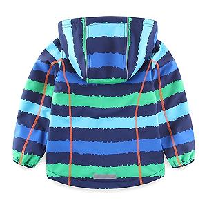 Софтшел куртка Umkaumka для детей с флисовой подкладкой и капюшоном 1-7 лет, софтшел куртка переходная для мальчиков с отражателями synthetic.ua - Фото 1