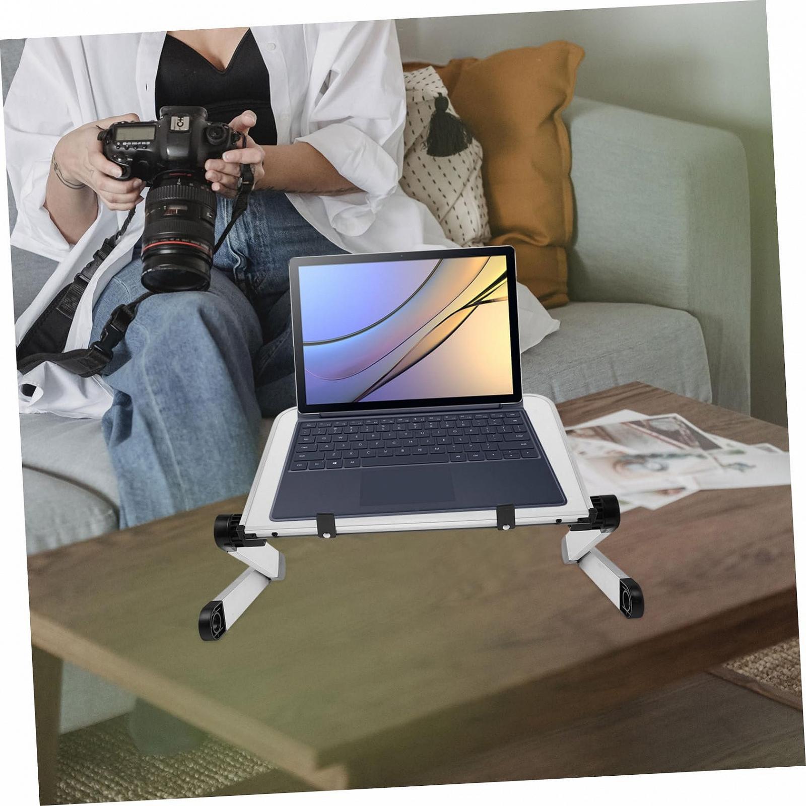 Регульована Портативна Підставка для Ноутбука Zerodeko з Підвищеною Основою для Покращеного Охолодження, фото №6