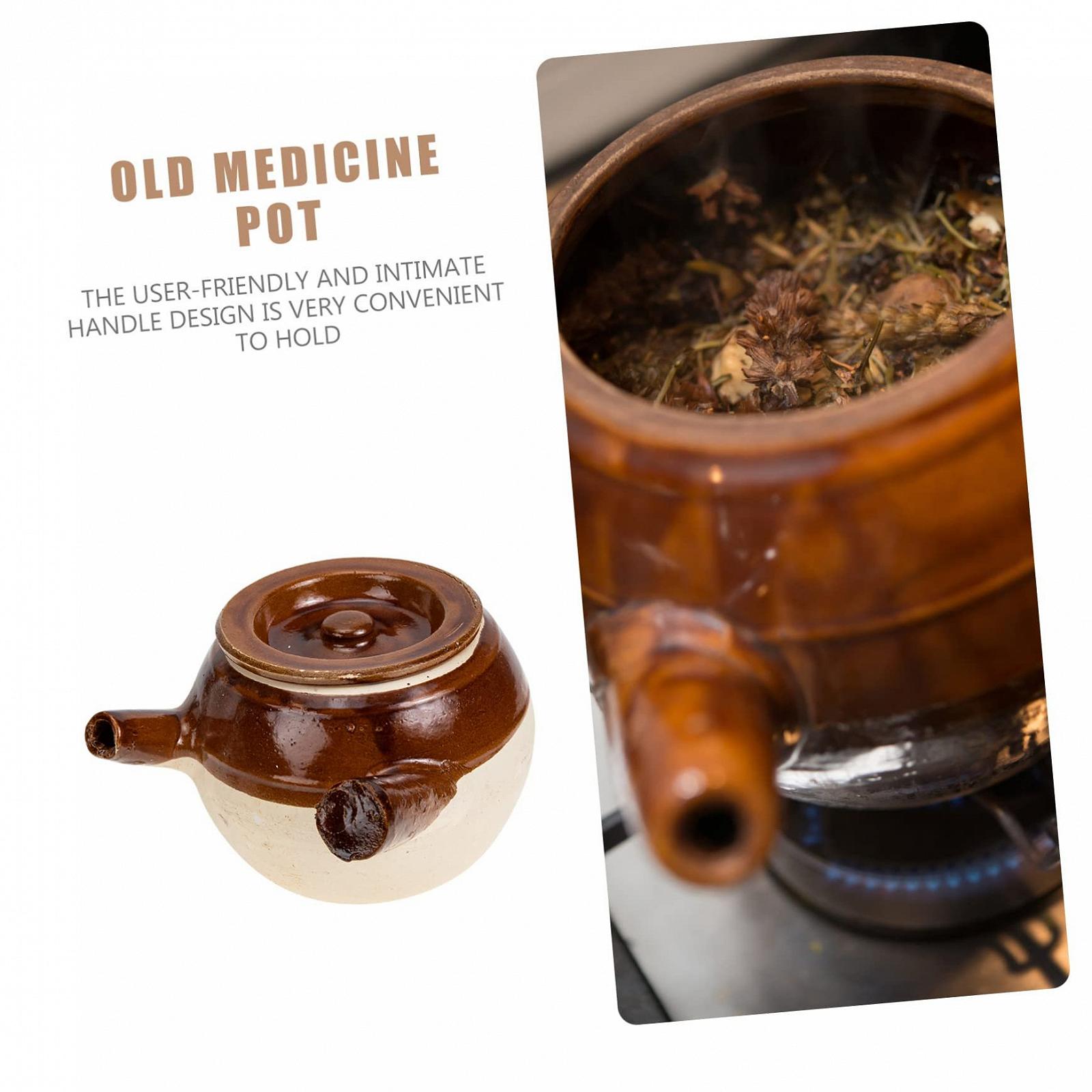 Горшок для запекания SOLUSTRE традиционный китайский керамический термостойкий средний, фото №9