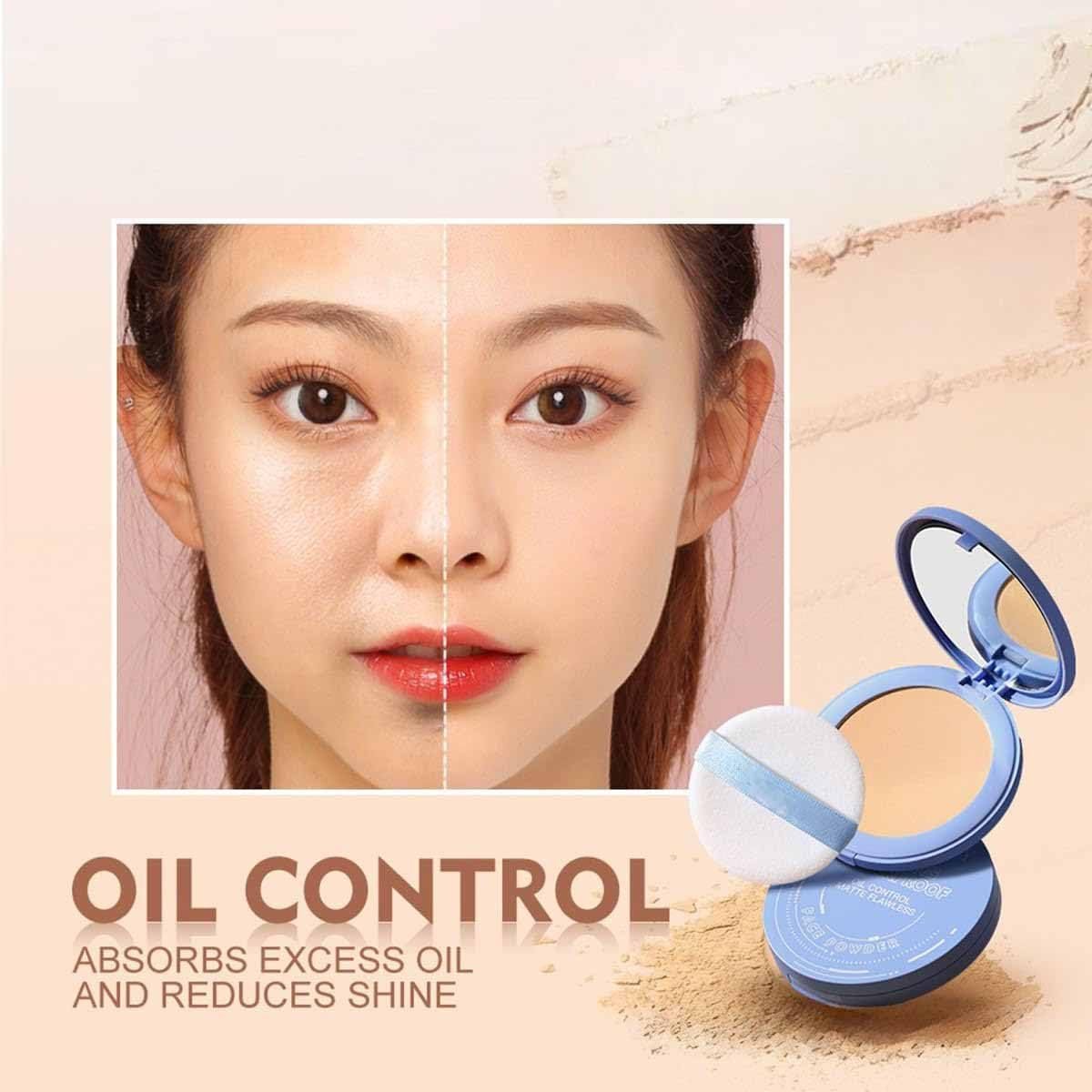 Пудра прессованная Gagk Matte Perfection, водостойкая, для лица, контроль жирности, матовая, Pure Beige, фото №3