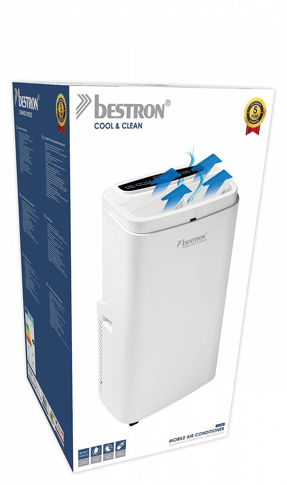 Мобильный кондиционер Bestron AAC12000 12000 BTU 3.5 кВт 50 л Белый, фото №7