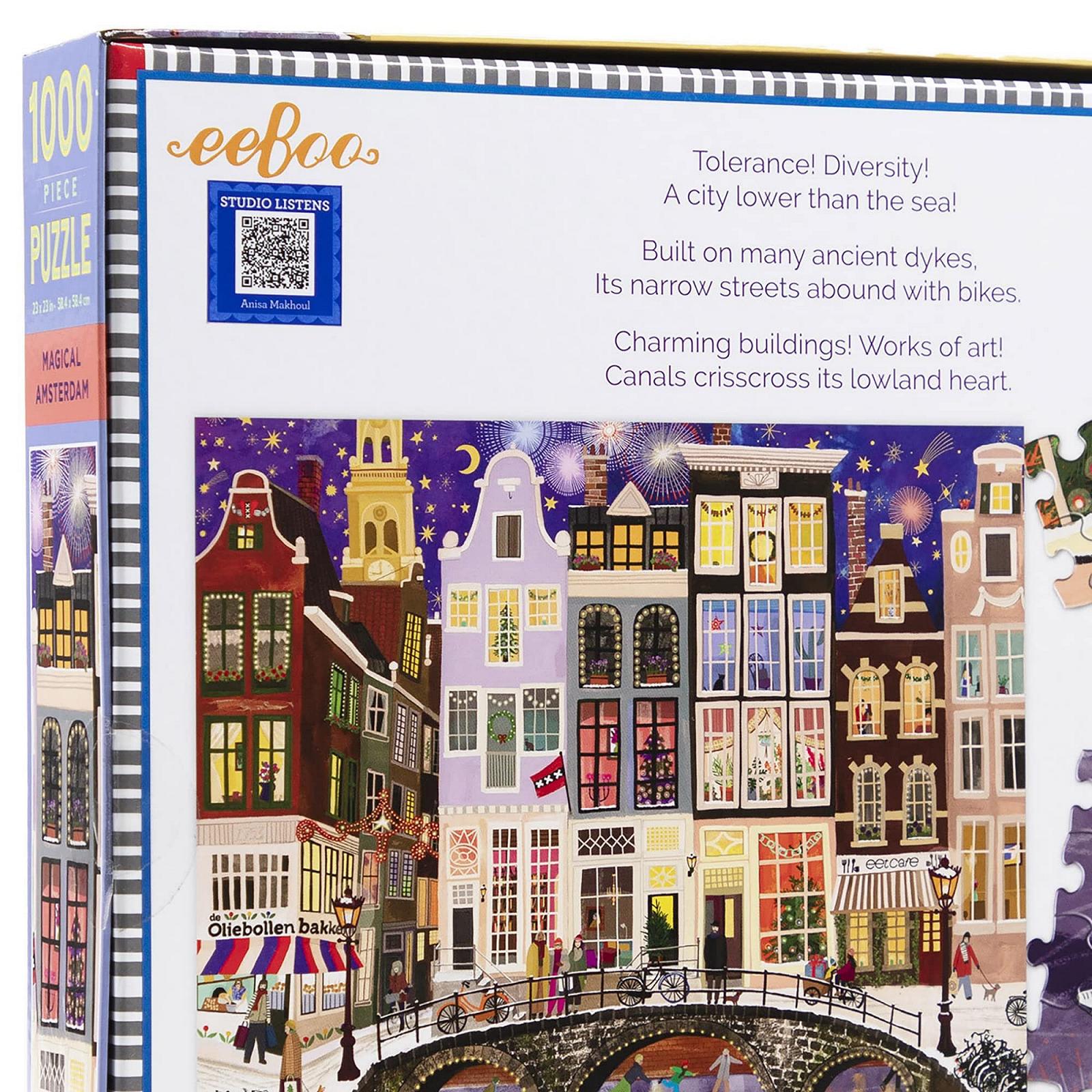 Пазл eeBoo Magic Amsterdam EPZTAMD 1000 деталей, фото №6