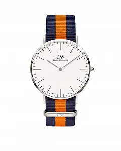Часы Daniel Wellington Unisex-Adult Analog Japanese-Quartz с нейлоновым ремешком DW00100100 - Фото 1