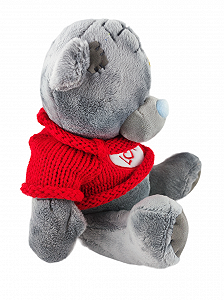 Мягкая игрушка Мишка Тедди в красном свитере 25см 159591 synthetic.ua - Фото 1
