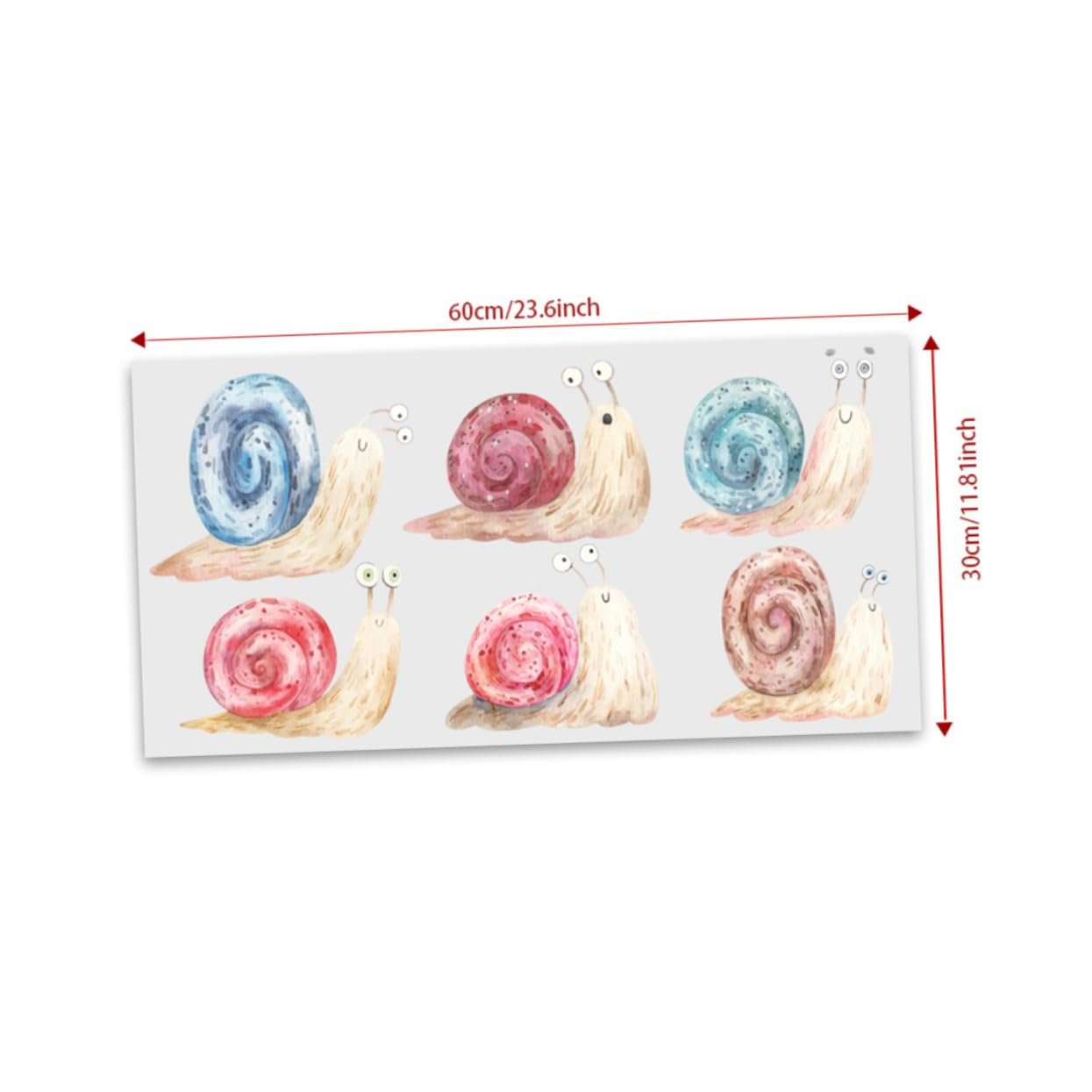 Наклейки на стену Homoyoyo Snail ПВХ 2 шт, фото №3