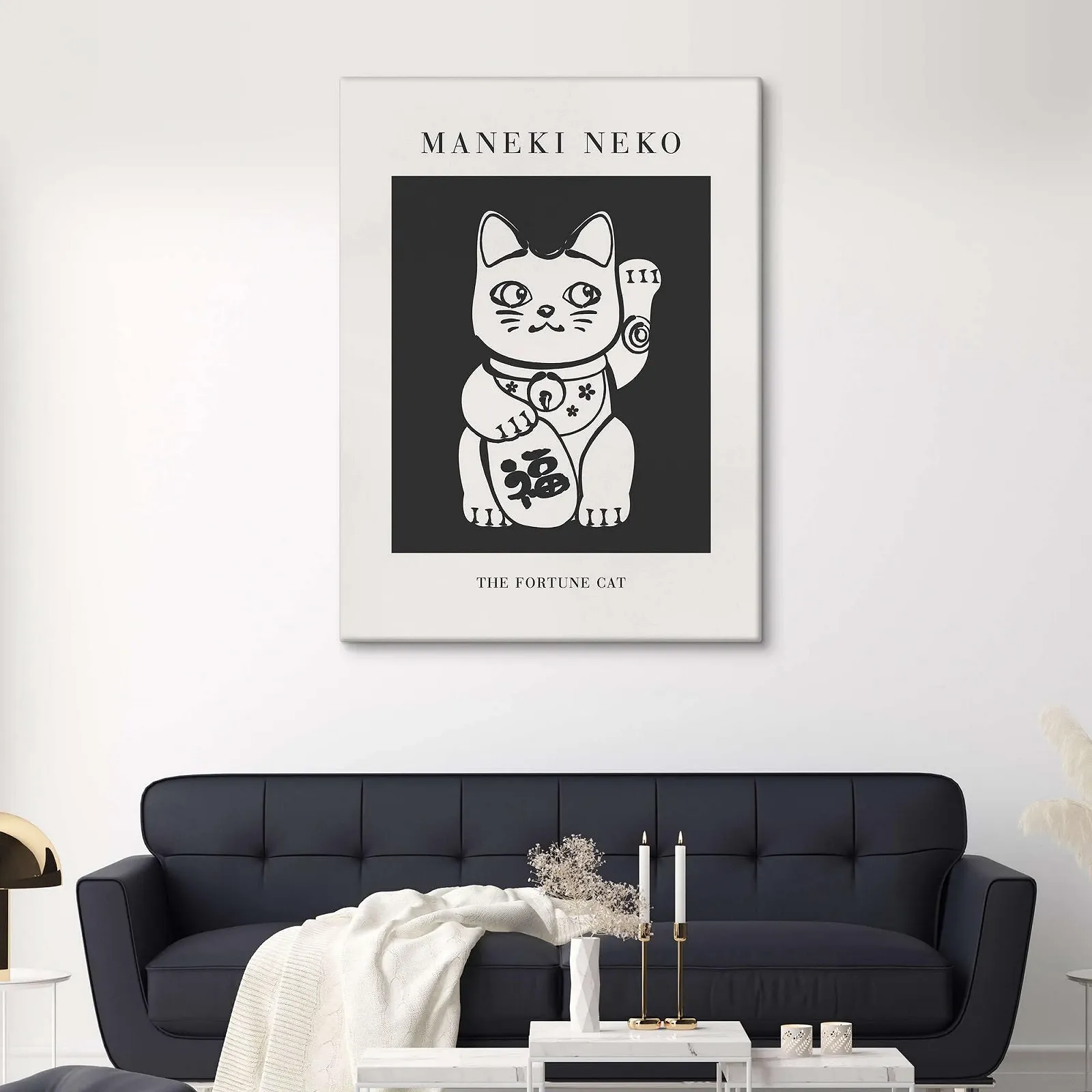 Картина на полотні Posterlounge Manekineko KsanaKalpa 50 x 70 см Чорно-біла, фото №7 Картина на полотні Posterlounge Manekineko KsanaKalpa 50 x 70 см Чорно-біла, фото №7