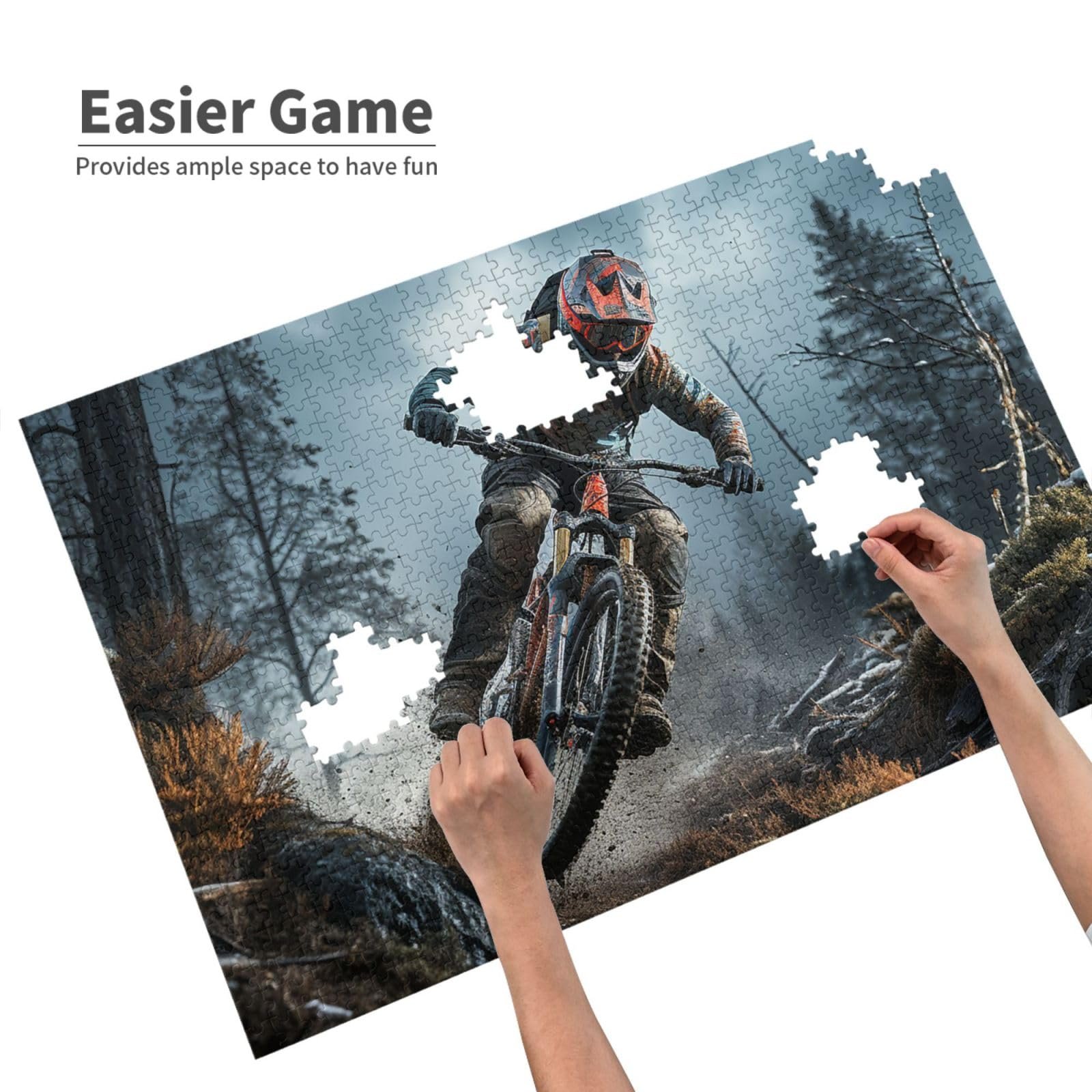 Пазл Mountain Bike Tournament 1000 элементов с сумкой для хранения 75 x 50 см, фото №6