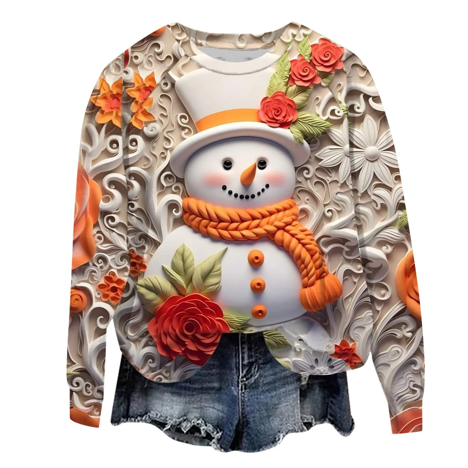 Свитшот Рождественский Ugly Christmas Funny Women Winter Christmas Family Christmas Флис Зимний Теплый С принтом, фото №3 Свитшот Рождественский Ugly Christmas Funny Women Winter Christmas Family Christmas Флис Зимний Теплый С принтом, фото №3