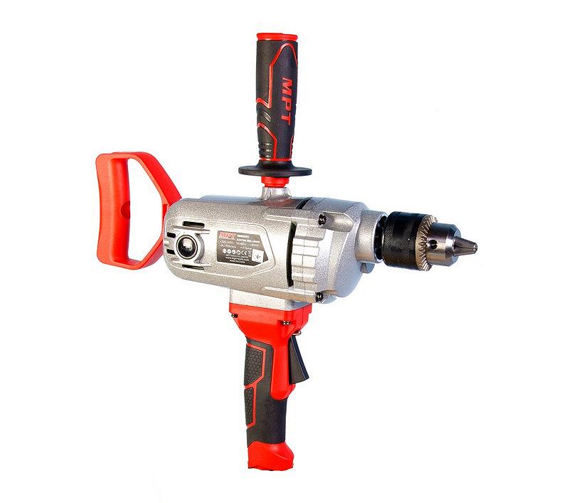 Дриль-міксер MPT PROFI 16 мм 800 Вт 850 об/хв металевий корпус MDM8003, фото №4