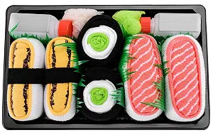 Носки Rainbow Socks Sushi Socks Box Tamago Cucumber Salmon - 3 пары synthetic.ua - Фото 1