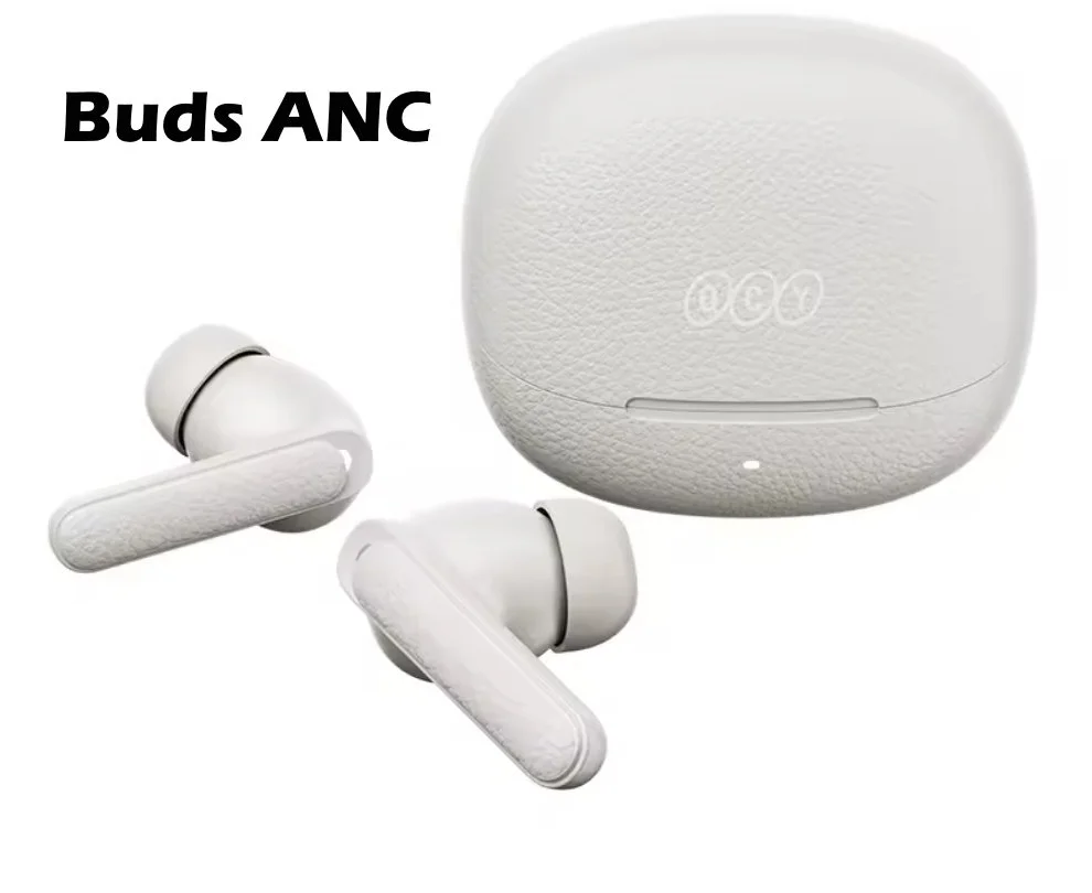 Наушники QCY Buds ANC White -45dB BT5.4 Multipoint 6 микрофонов с AI, фото №1