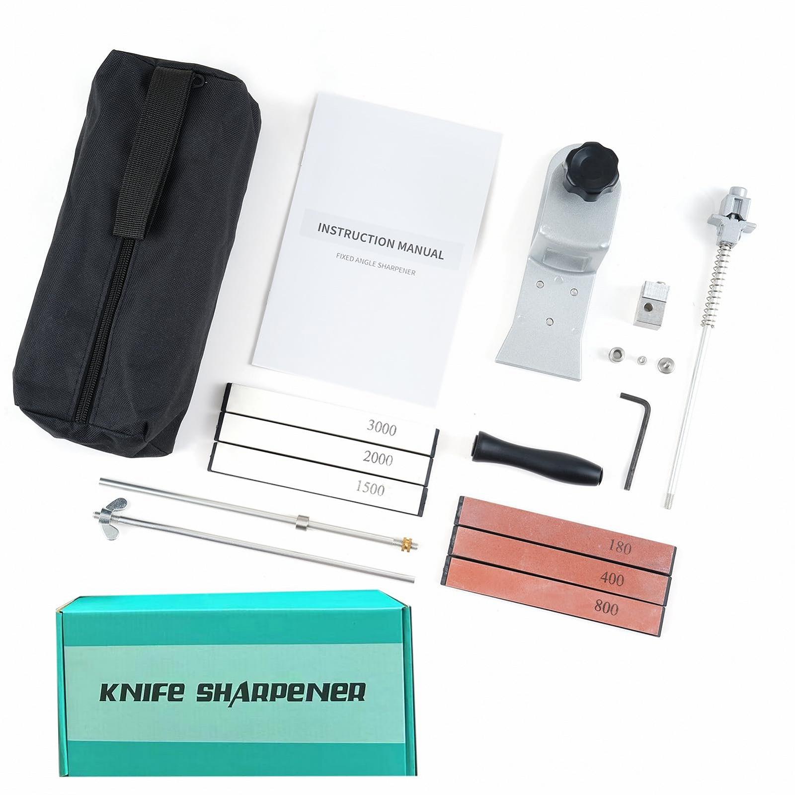 Точилка для ножей Acouto Профессиональная с 6 камнями 360° поворотная Нержавеющая сталь, фото №5