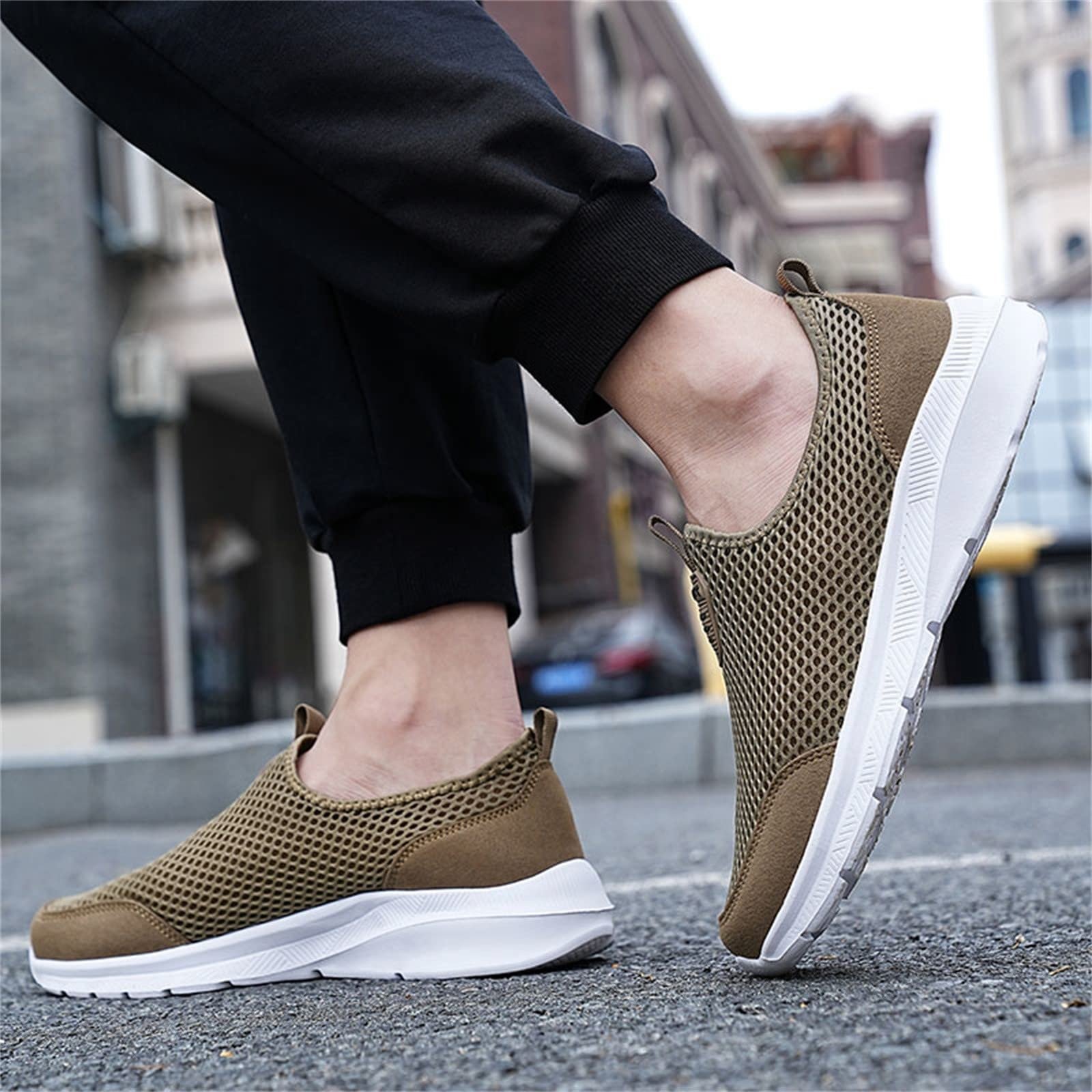 Кроссовки мужские Лето 2022 Hollow Fly Woven Легкие Дышащие Удобные Decompression Fashion Красивые Спортивные Беговые Lift, фото №7