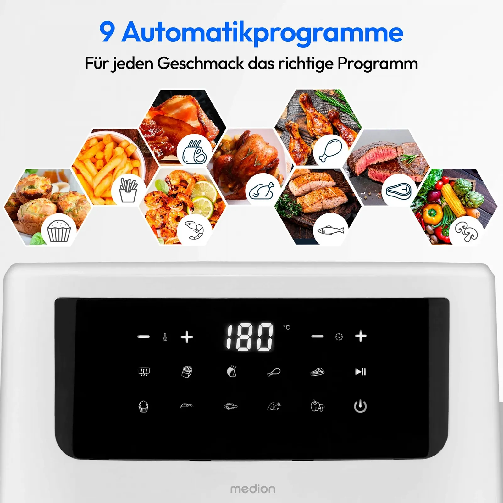 Мультипіч MEDION LIFE P10 XL Duo MD11750 6.8 л 2150 Вт матова, фото №4