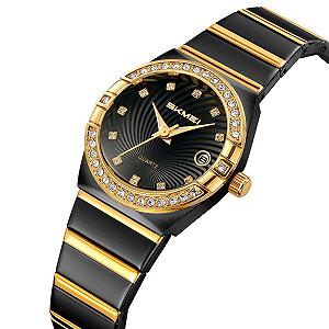 Годинник Skmei 2342BKGD Black-Gold synthetic.ua - Фото 1